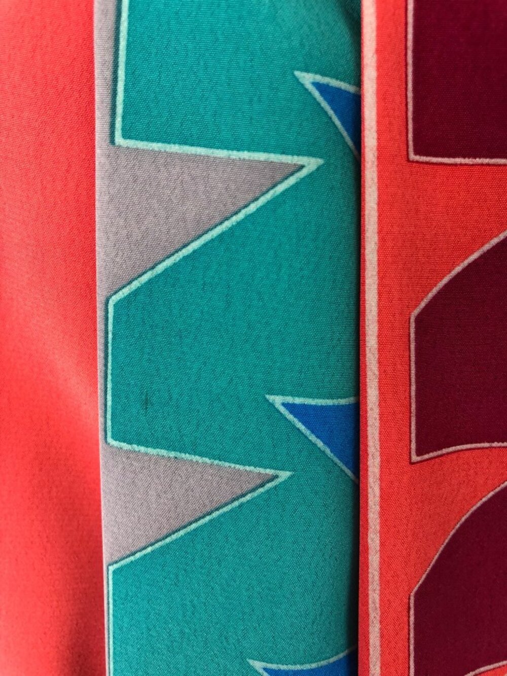 Vintage Womens Size 4 Colorful Geometric Print Skirt 100% Polyester - Picture 10 of 11